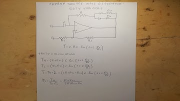 Opamp square wave generator (Ep.3) - Variable duty cycle - #53