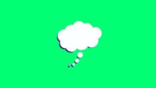Thought bubble icon Concept of thinking, ideas and innovation purple | thought 💭 bubble green screen screenshot 4