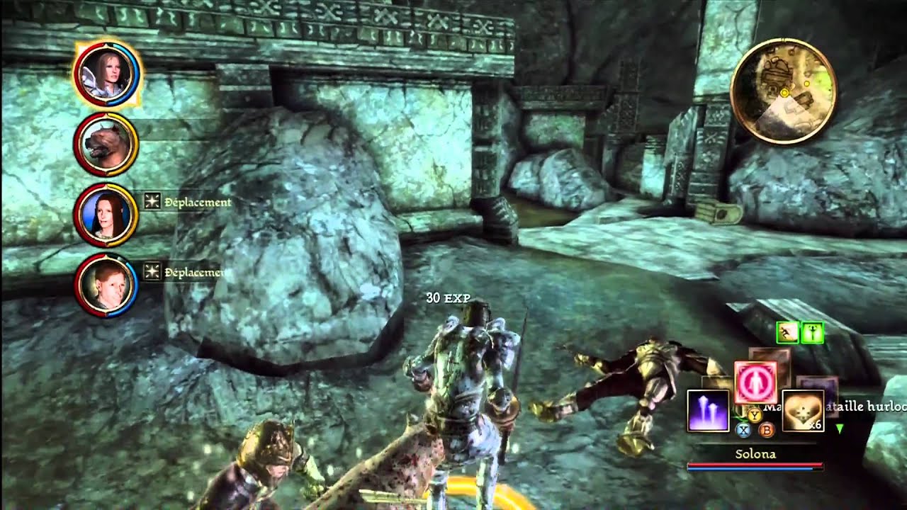 Dragon Age Origins - Golems of Amgarrak - Boss Fight:  - video