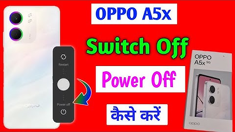 Oppo a5x switch off kaise kare/How to power off in oppo a5x phone 🤳