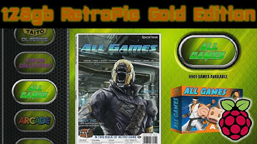 128GB V.5 GOLD New Raspberry Pi 3 Build - 6,501+ Games