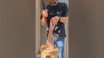 AMSR spoon carving and axe work #carving #handmade #spoon #spooncarving #woodworking