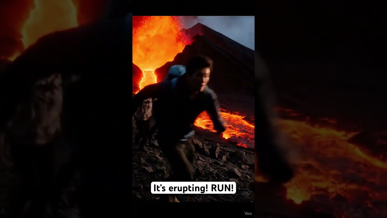 Volcano Eruption – An AI-Created Escape Scene
