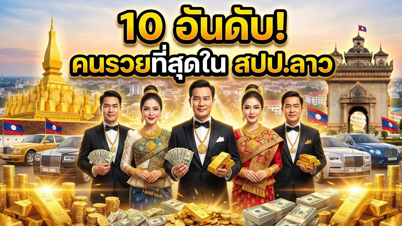 สปป.ลาว ใครรวยที่สุด แต่ละคนบอกเลยว่า.🔥😱