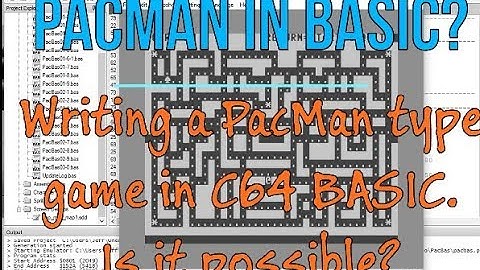 PacMan/maze game in C64 BASIC? Re-upload YT ate the first one :(