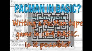 PacMan/maze game in C64 BASIC? Re-upload YT ate the first one :(