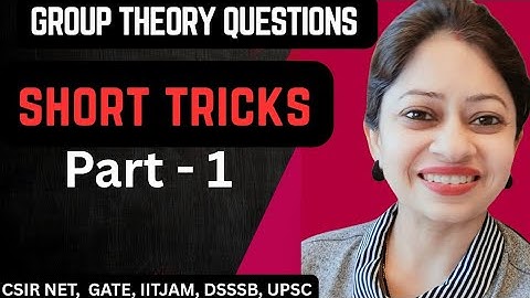 Short tricks - 1 for modern algebra || Short Trick for mcqs #csirnet #shorttricks #mcqshorts