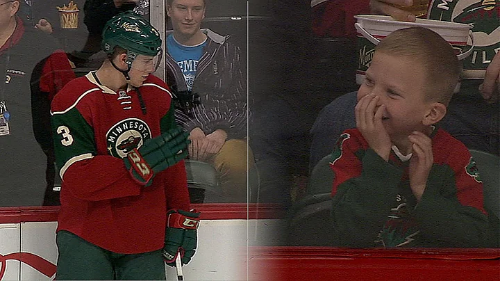 Priceless: Wild's Coyle Makes Young Fan's Day