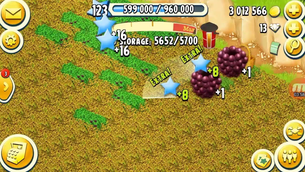 Hay Day making money upto 3,00,000 coins by selling blackberry / part 2