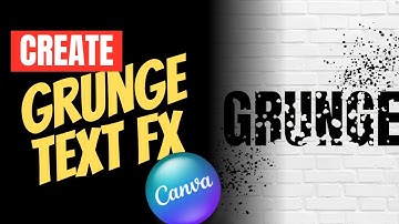 Grunge Text Effect Typography Art in Canva Tutorial: Viewer Request