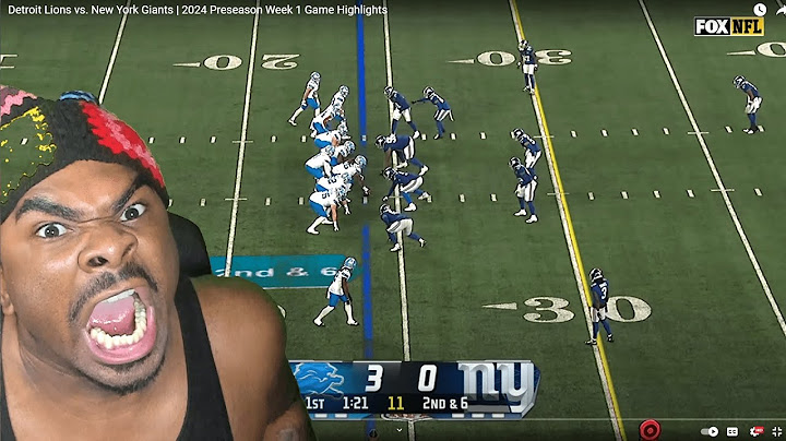 THIS QB TRASH!!!! Detroit Lions vs. New York Giants | 2024 Preseason Week 1 Game Highlights