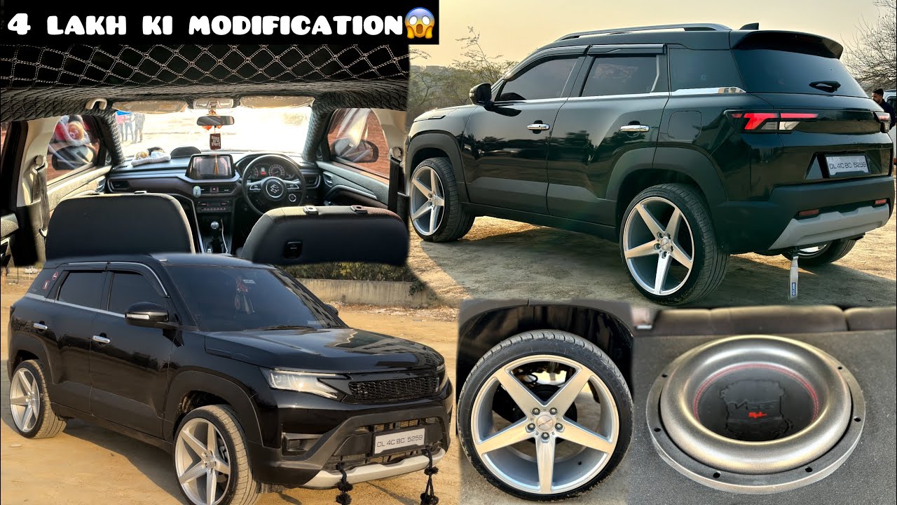 🔥🔥2024 Modified Brezza इस Brezza ने दिल खुश करदिया🔥|| Full Modified🔥|| Heavy Music System😱🔥