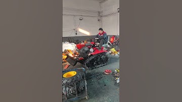 High Chassis Mini Crawler Tractor with Multiple Functions #tractor #minitractor #excavator #tiller