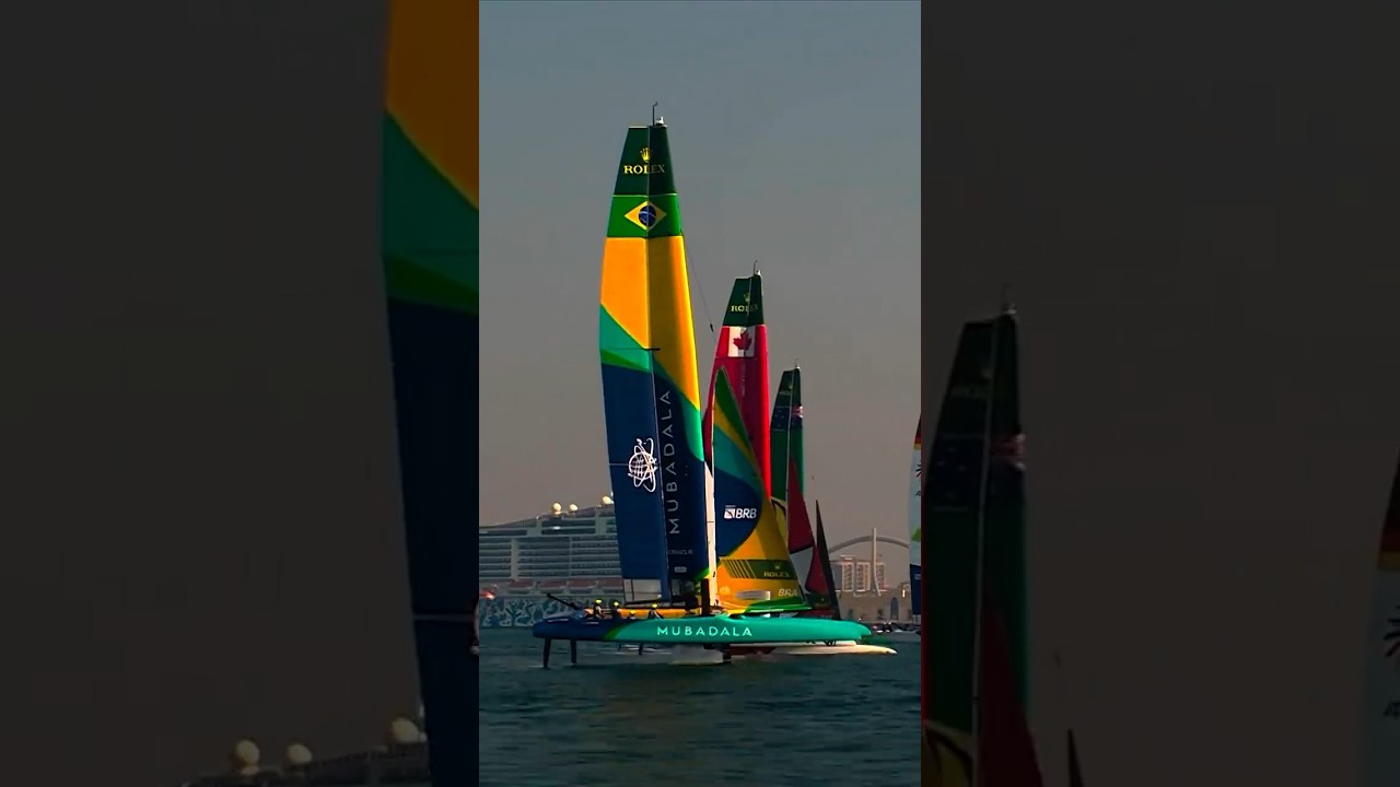⁣Vela-asa de carbono: saiba como barcos atingem 100 km/h