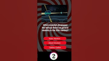 Which scientist developed the theory of general relativity? #quiz #tips #knowledge #education #theo