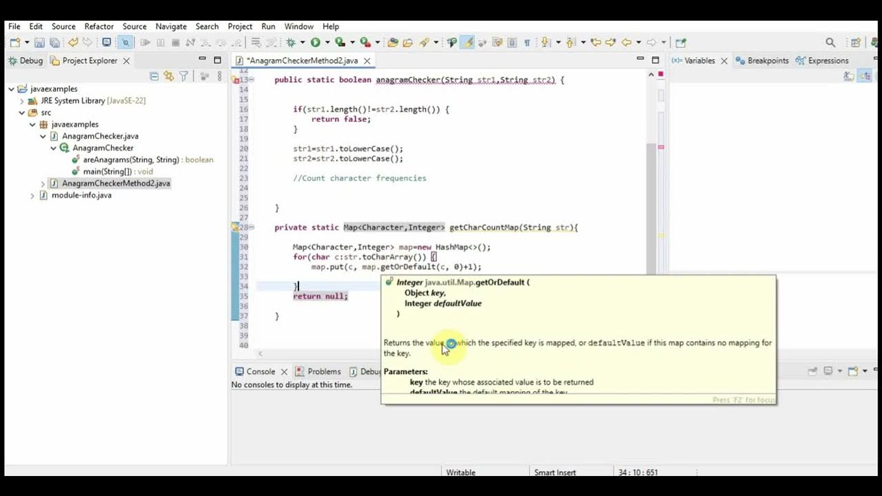 Java program for Anagrams- Method 2 - YouTube