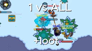 картинка: Dynast io.Pvp moments 1 vs ALL, + more loots. династ ио.