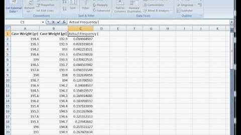 How to Construct a Cumulative Distribution Plot in Excel 2007