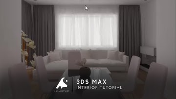 3D Max Interior Modeling Tutorial Vray render