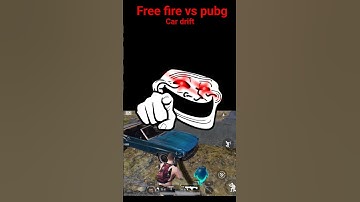 free fire vs pubg car drift car drift 😎😵😲🥵 #shorts