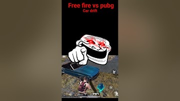 free fire vs pubg car drift car drift 😎😵😲🥵 #shorts