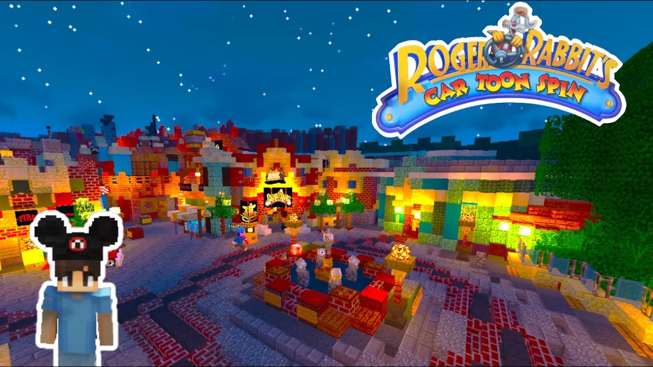 Roger Rabbit's Car-Toon Spin Minecraft Disneyland | MCParks 2025 - YouTube