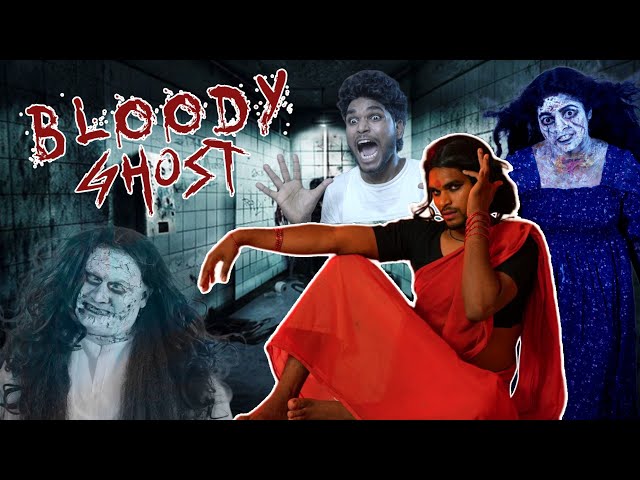 Bloody Ghost | horror Funny video | Goutham | 4k | #trendingtheeviravadhi #ghost #viral class=