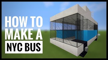 Minecraft Tutorial: How to Make a NYC Bus!