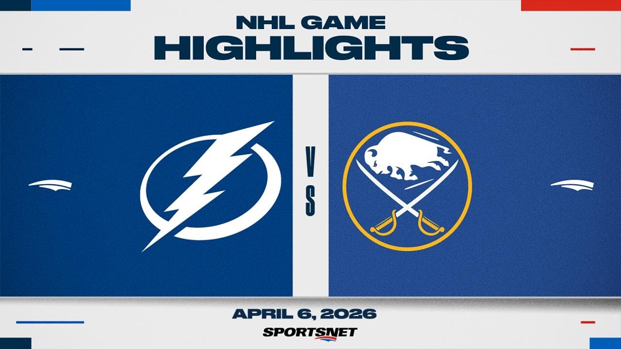 NHL Highlights | Lightning vs. Sabres - April 6, 2026