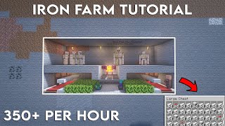 Minecraft Underground Iron Farm 1.20.5 Survival Tutorial