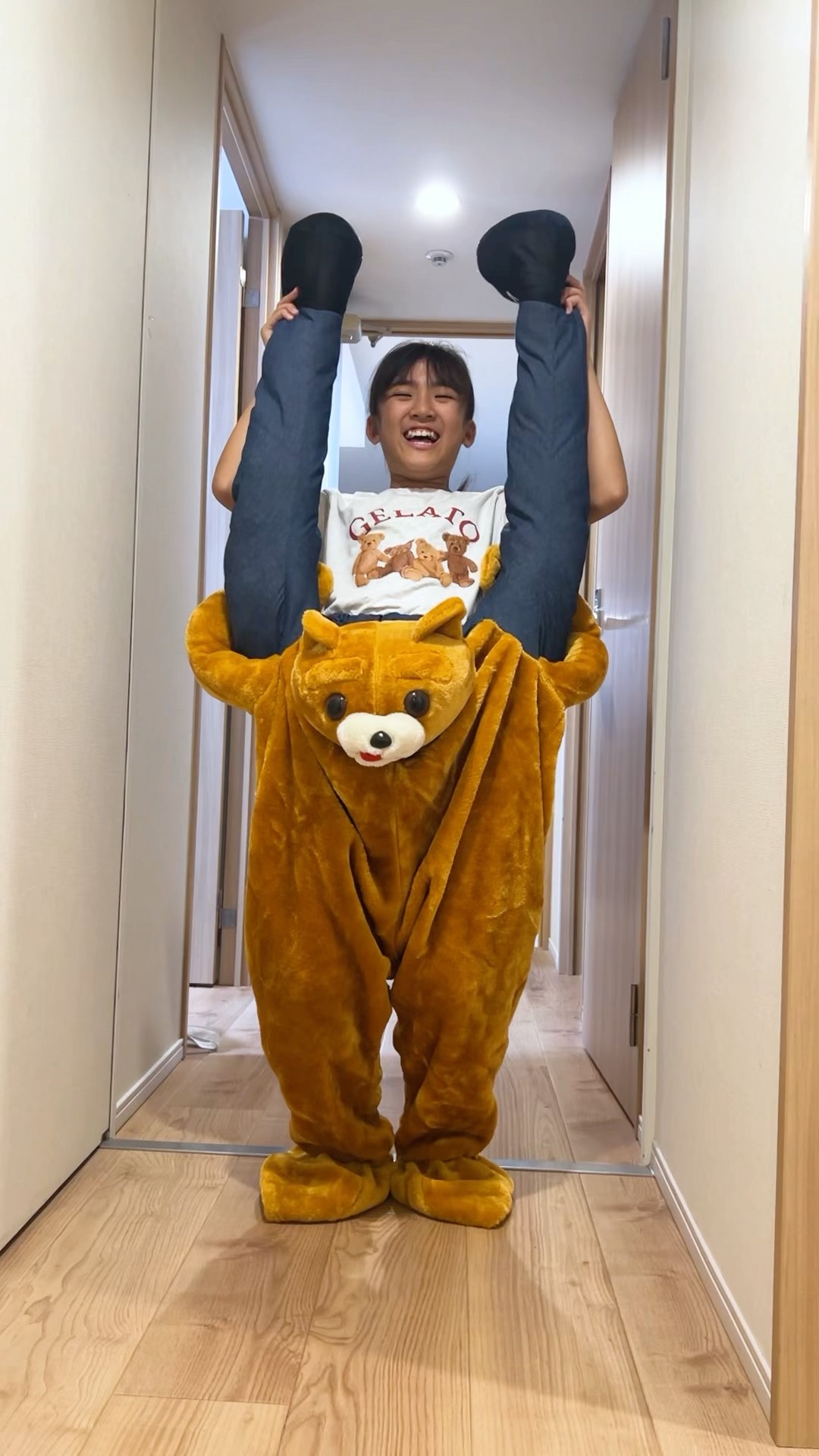 クマに乗ったあちゃぴ?#shorts