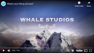 What's your hiring process? Here's our example at Whale