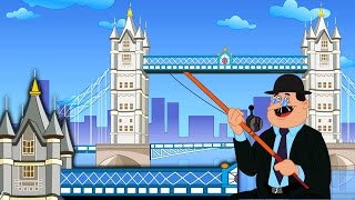 Il ponte di Londra sta crollando | fumetto per i bambini | Popolare Filastrocca