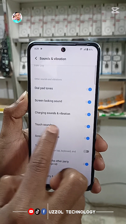 How To Vivo Y19s Touch Sound Setting😱#foryou #viral #shorts #video #uzzol_technology
