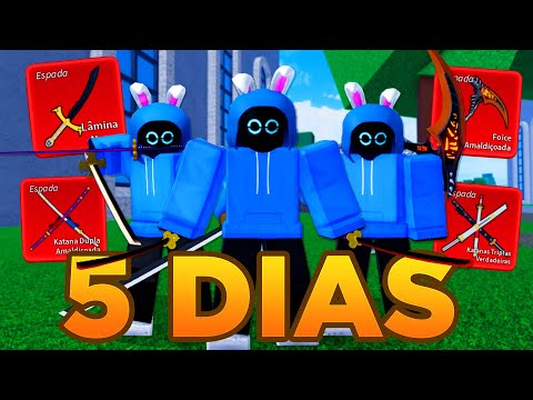 CRAFTEI TODAS ESPADAS MÍTICAS DO BLOX FRUITS EM 1 VÍDEO! - ROBLOX