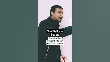Thumbnail of She Walks in Beauty by Lord Byron #shewalksinbeauty #lordbyron #nishantgangwal #englishcare #ytviral