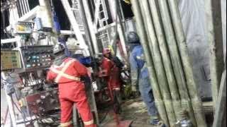 Running in casing on a drilling rig