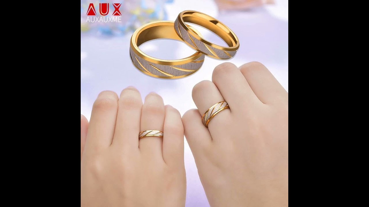 Custom Couple Ring Band / Engrave Your & Your Partner Name On Ring / Gold/Silver/Brass  at Rs 500/pair | Silver Band in Jaipur | ID: 22094039491