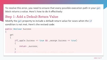 Can You Use an if Statement in a get{} Property in C# ?