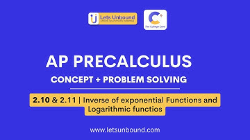 AP Precalculus | 2.10 & 2.11 |  Inverse of exponential and Logarithmic functions #maths #testprep