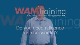 DO YOU NEED A LICENCE FOR A SCISSOR LIFT? by WAM Training 5,874 views 9 years ago 26 seconds