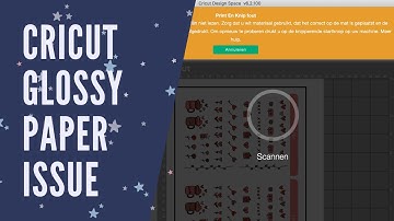 CRICUT cut error with GLOSSY paper solution EN