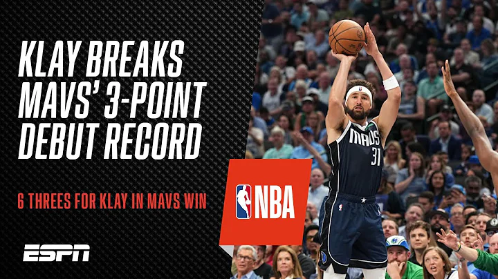 Klay Thompson sets record for threes made in a Dallas Mavericks debut | #NBA