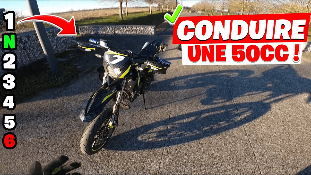 COMMENT CONDUIRE UNE 50 CC ! (vitesses, démarrage..) - YouTube