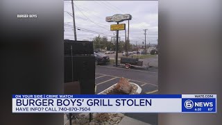 Grill stolen from Burger Boys on Chapman Highway