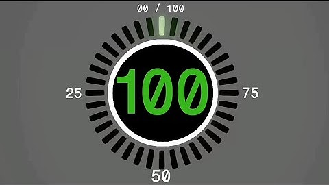 100 Seconds Countdown LED Circle clock Countdown Remix Fortune Toss up2002-2007,2017-Onwards Version