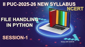 2nd PUC Computer science python Chapter-2 File handling Tutorial #2puc CS #NCERT