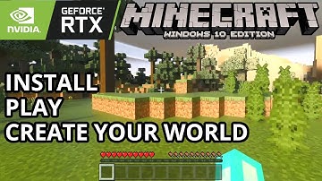 Minecraft Windows 10 - How To Install & Play Minecraft RTX 🤠 Enable Ray Tracing Shaders