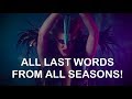Escape the Night LAST WORDS from ALL SEASONS (includes minor characters)