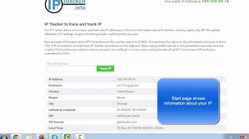 IP Tracker to track and trace any IP addresses. IPTracker.info